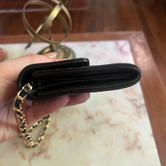 Chanel Caviar Chevron Quilted Large Boy Gusset Flap Wallet Black WOC - Picture 7 of 12